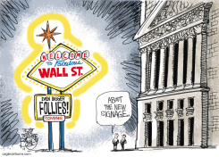 STAYS IN WALL STREET  by Pat Bagley