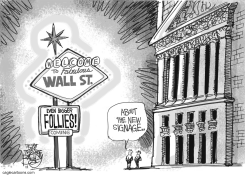 STAYS IN WALL STREET by Pat Bagley