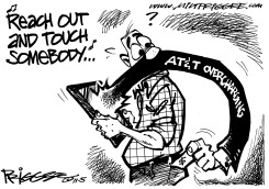 ATT OVERCHARGING by Milt Priggee