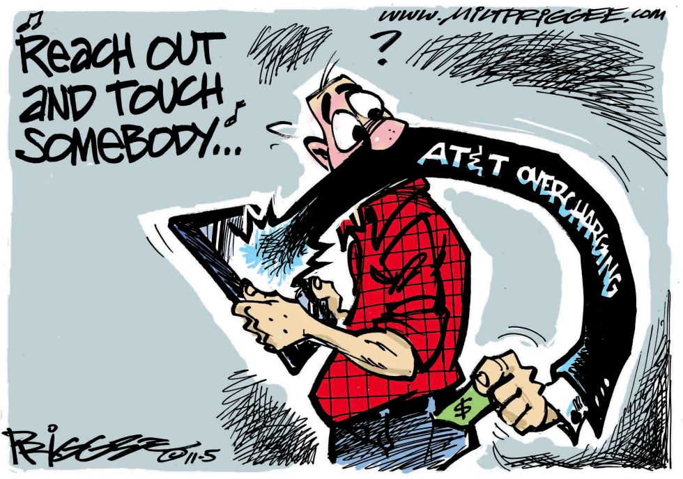  ATT OVERCHARGING  by Milt Priggee