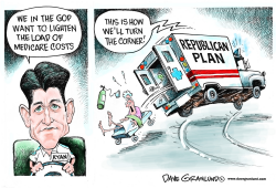 MEDICARE AND GOP PLAN by Dave Granlund