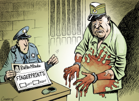 RADKO MLADIC ARRESTED by Patrick Chappatte