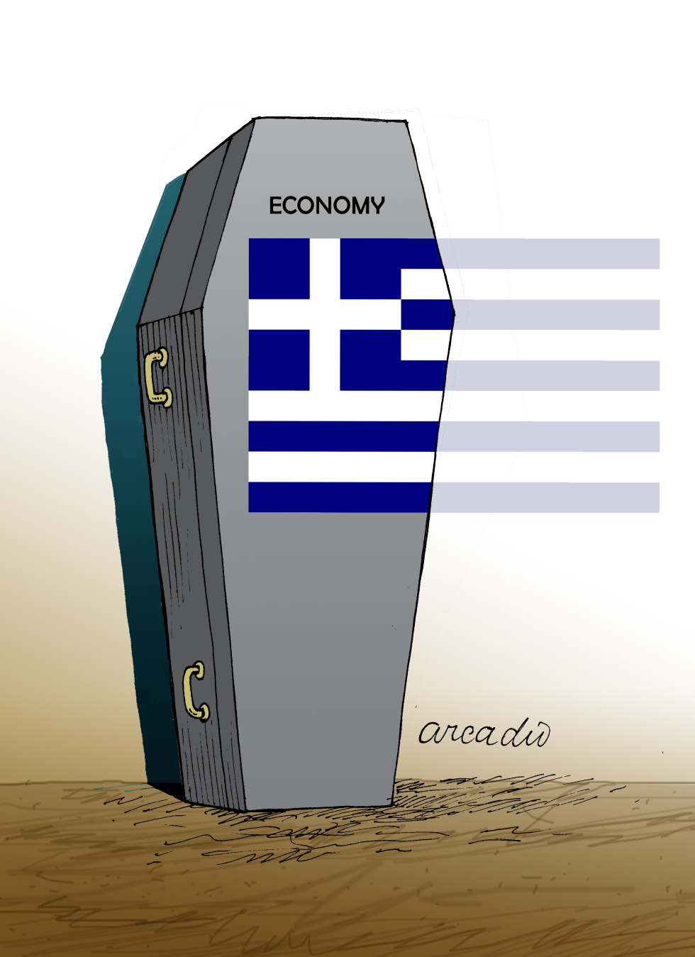  THE DEATH OF GREEK ECONOMY by Arcadio Esquivel