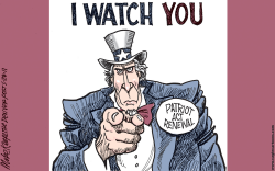 PATRIOT ACT RENEWAL by Mike Keefe