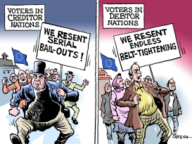 PROTESTS IN EU by Paresh Nath