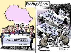 G-8 AID PROMISES by Paresh Nath