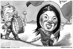 KEIKO FUJIMORI AND DAD by Taylor Jones