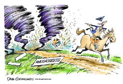 TORNADOES HIT MASSACHUSETTS by Dave Granlund