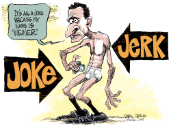 WEINER - JERK  by Daryl Cagle