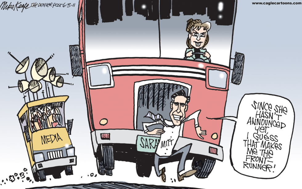  FRONTRUNNER MITT by Mike Keefe