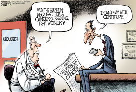 WEINER CHECK-UP by Nate Beeler