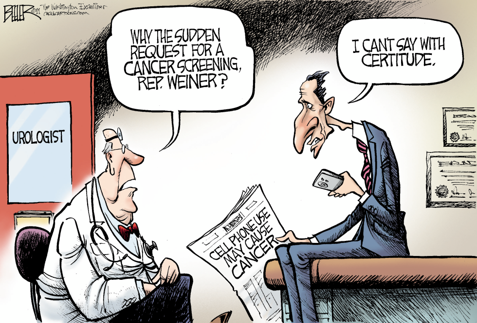  WEINER CHECK-UP by Nate Beeler