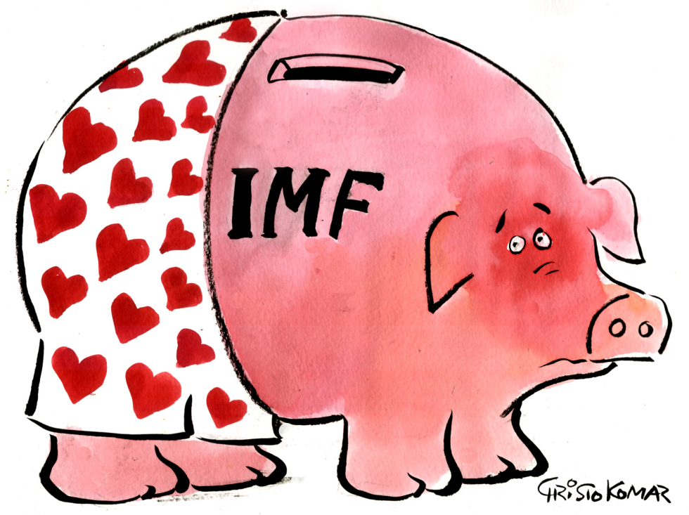  IMF PIGGY BANK  by Christo Komarnitski