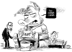 DEBT AND UNEMPLOYMENT by Daryl Cagle