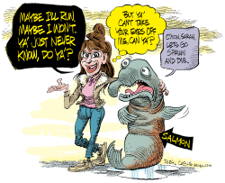 SARAH PALIN SPAWN OR DIE  by Daryl Cagle