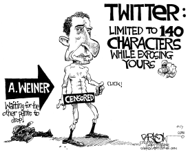 WEINER TWITTER by John Darkow