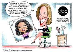 KATIE COURIC TALK SHOW by Dave Granlund