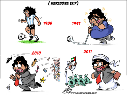 MARADONA TRIP by Osama Hajjaj