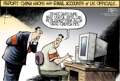 CHINA HACKING by Nate Beeler