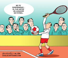 UN TENISTA FUTBOLERO by Arcadio Esquivel