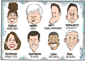 REPUBLICAN CANDIDATES by Bob Englehart