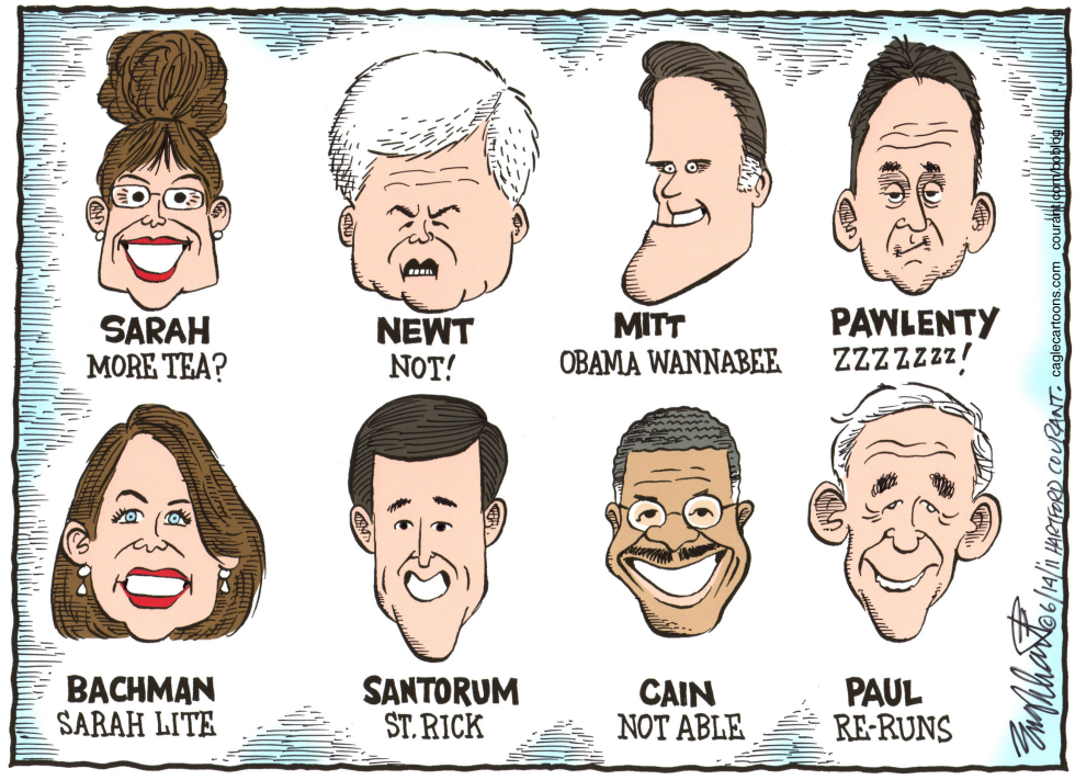  REPUBLICAN CANDIDATES by Bob Englehart