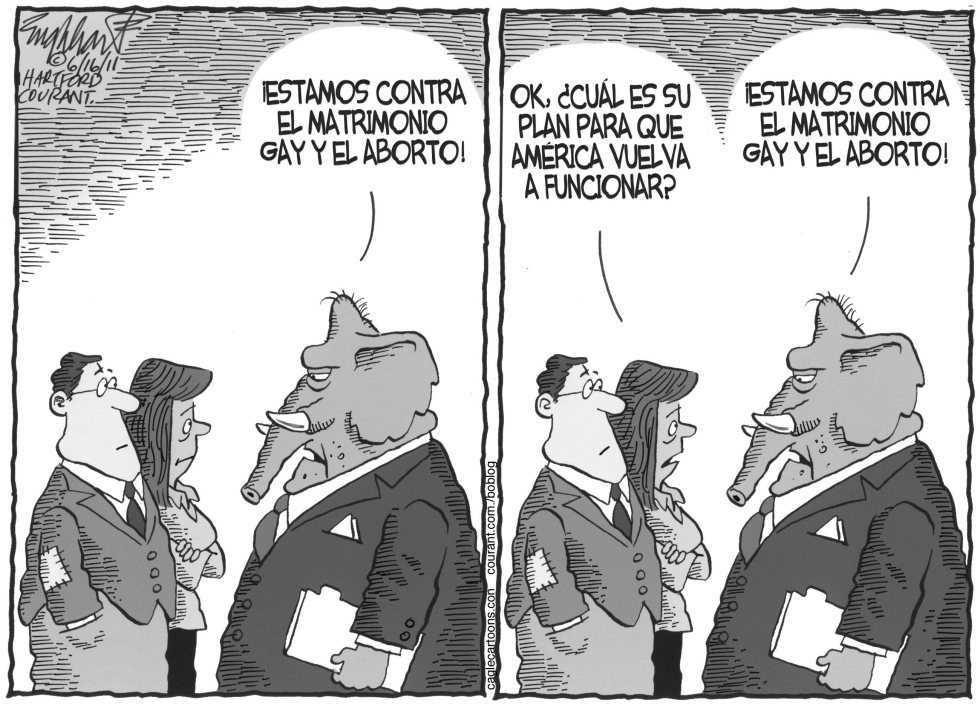  CAMPAñA REPUBLICANA 2012 by Bob Englehart