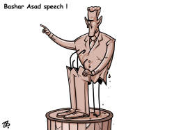 BASHAR ASAD SPEECH by Emad Hajjaj