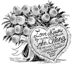 CALIFORNIA LEGISLATURE FLOWERS by Daryl Cagle