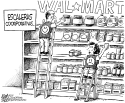 DISCRIMINACION EN WALMART by Adam Zyglis