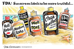 FDA AND SUNSCREEN CLAIMS by Dave Granlund