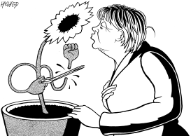 MERKEL AND THE GERMAN GREEN PARTY by Rainer Hachfeld