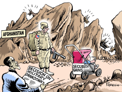 WITHDRAWING TROOPS by Paresh Nath