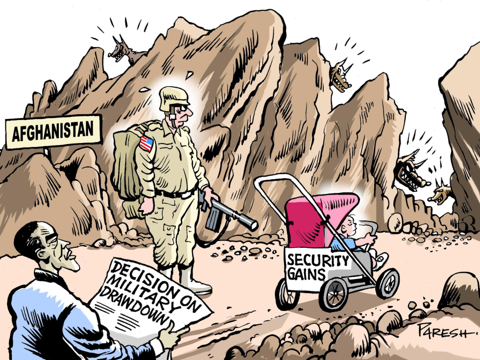  WITHDRAWING TROOPS by Paresh Nath