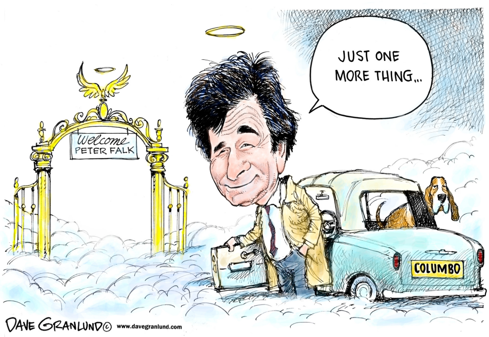  PETER FALK TRIBUTE by Dave Granlund