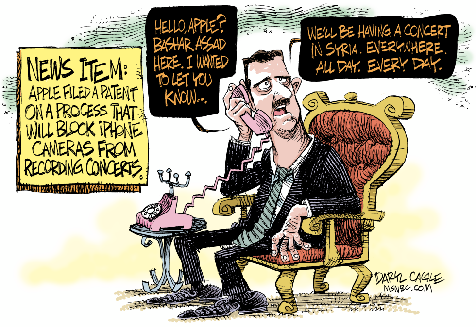  APPLE AND SYRIA  by Daryl Cagle