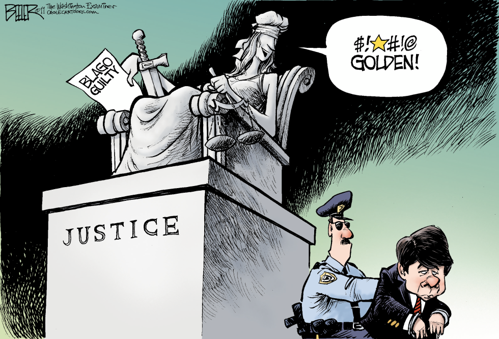  BLAGO CONVICTED by Nate Beeler