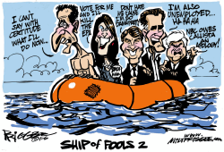 SHIP OF FOOLS  by Milt Priggee