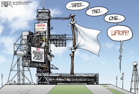 NASA LAUNCH by Nate Beeler