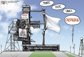 LANZAMIENTO EN LA NASA  by Nate Beeler