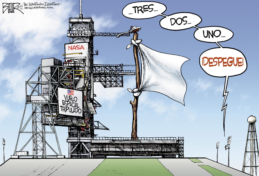  LANZAMIENTO EN LA NASA  by Nate Beeler