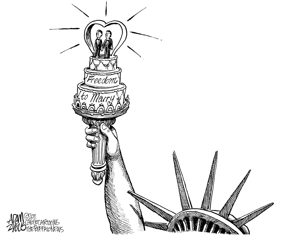  FREEDOM TO MARRY IN NY by Adam Zyglis