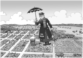 LOCAL MO-GOVERNOR MARY POPPINS AND THE RAINY DAY FUND by RJ Matson