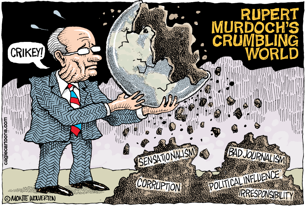  RUPERT MURDOCHS CRUMBLING WORLD by Wolverton