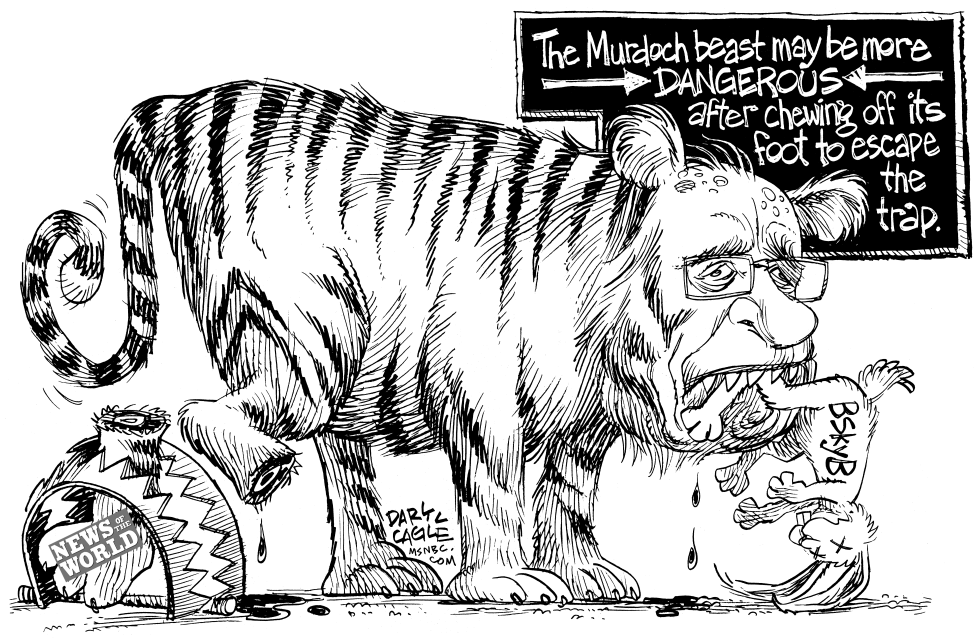  RUPERT MURDOCH BEAST by Daryl Cagle