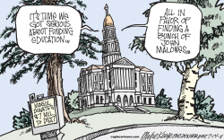 LOCAL CO EDUCATION FUNDING by Mike Keefe