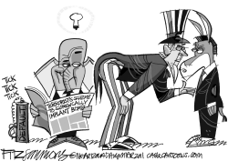 BUDGET TALKS by David Fitzsimmons