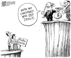 THIS DEFICIT by Adam Zyglis