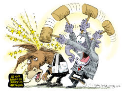 DEBT CEILING  by Daryl Cagle