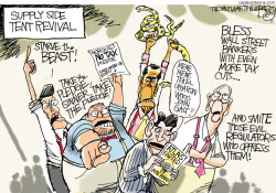 REAGANGELICALS  by Pat Bagley